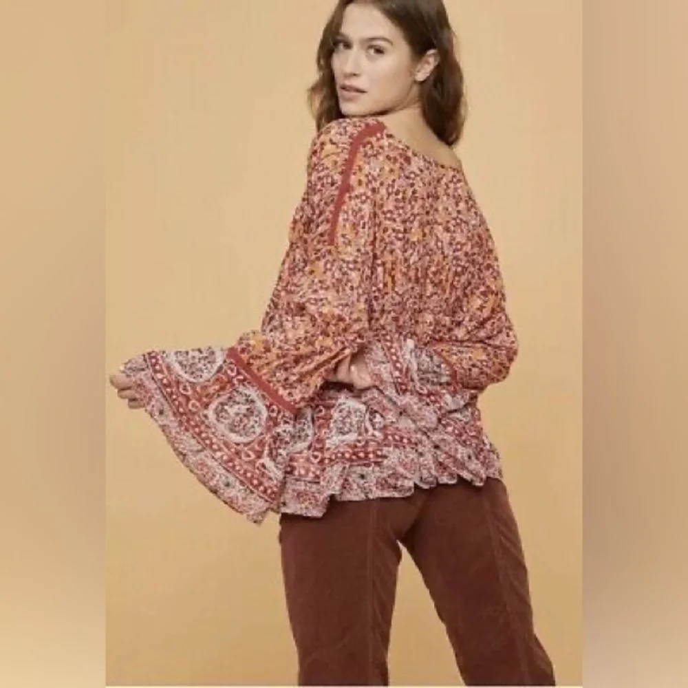Free People Lorraine Tiered Kimono Top